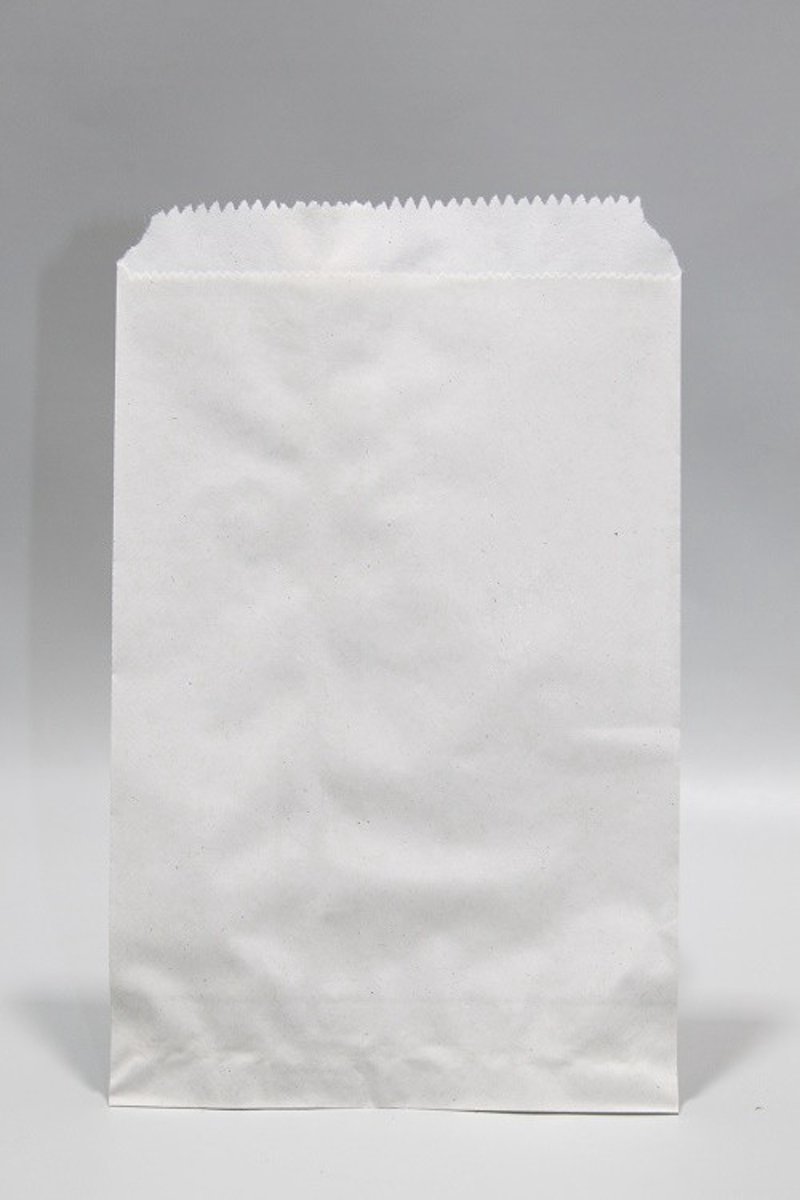 Witte Papieren Zakken Cellulose Papier 35grs 12x18 cm (100 stuks) [PAVL1218]